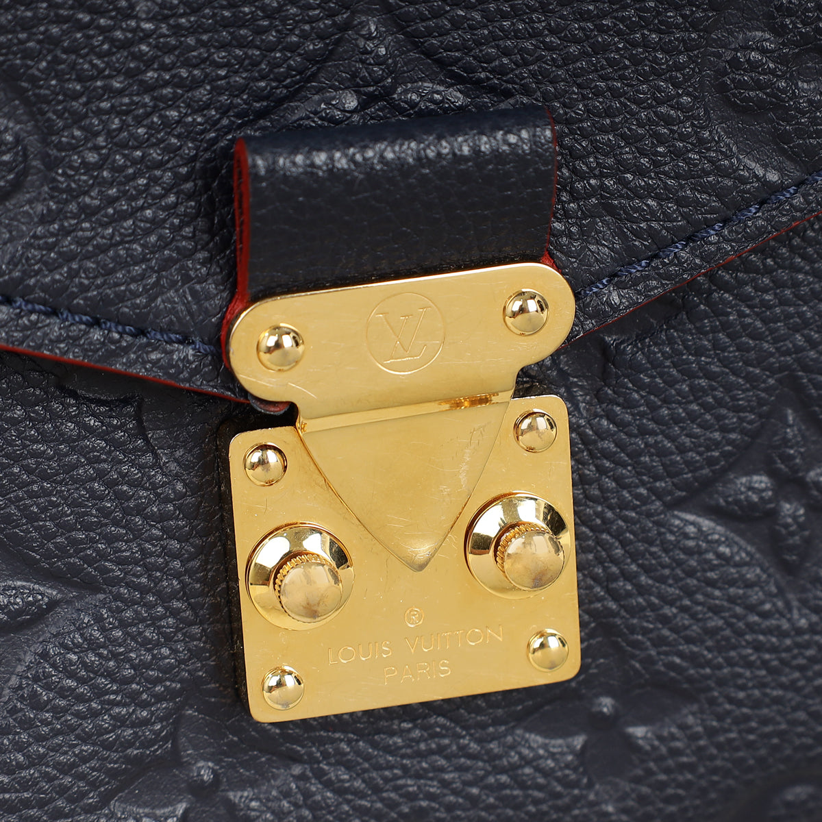 Louis Vuitton Marine Rouge Monogram Empreinte Pochette Metis