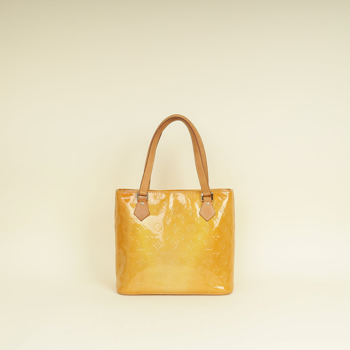 Louis Vuitton Jaune Passion Monogram Vernis Houston Bag