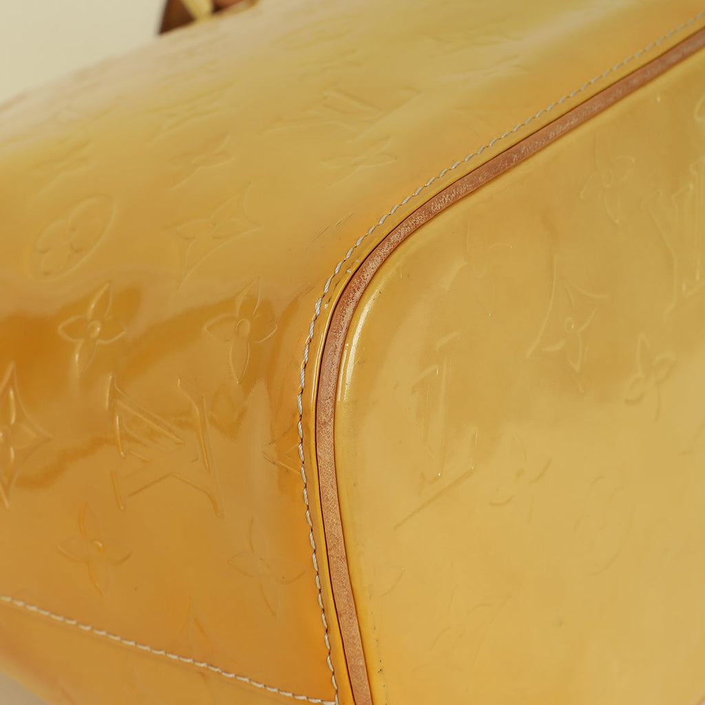 Louis Vuitton Jaune Passion Monogram Vernis Houston Bag