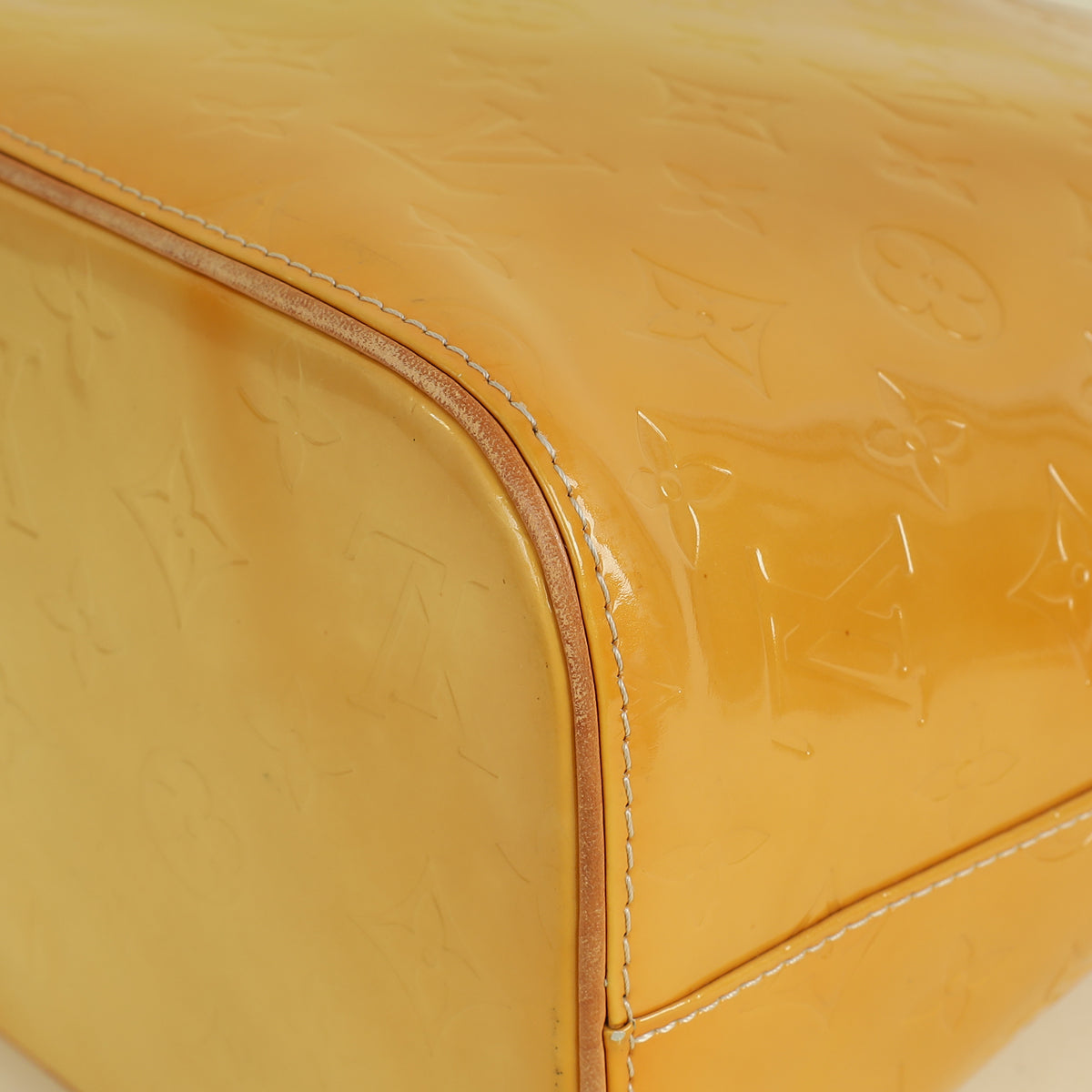 Louis Vuitton Jaune Passion Monogram Vernis Houston Bag