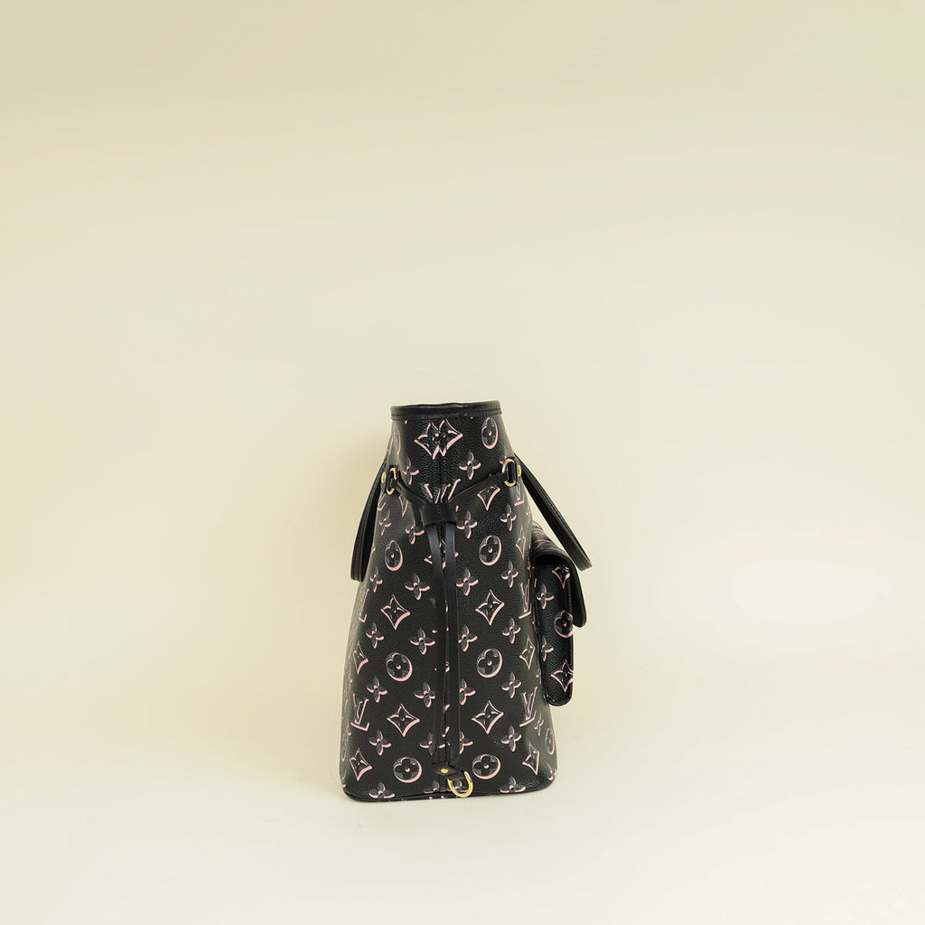 Louis Vuitton Bicolor Fall For You Monogram Black Neverfull MM Bag