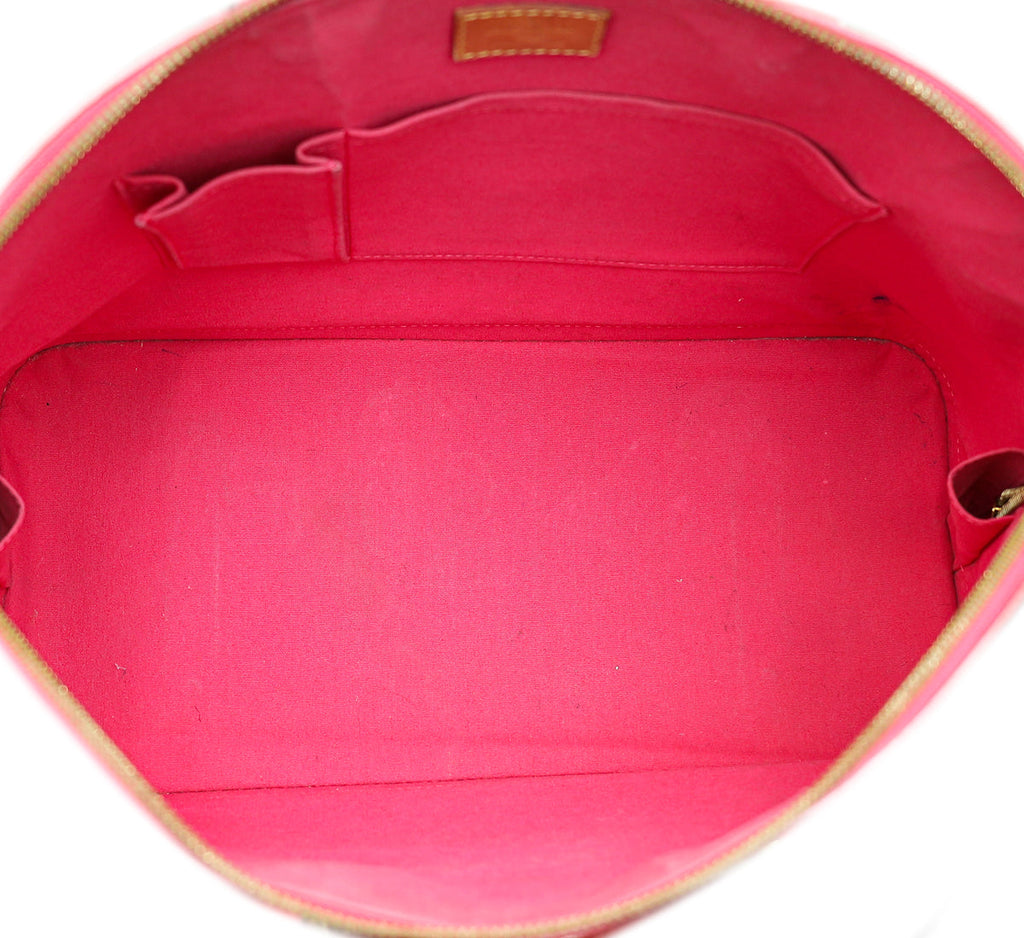 Louis Vuitton Rouge Grenadine Monogram Vernis Alma GM Bag