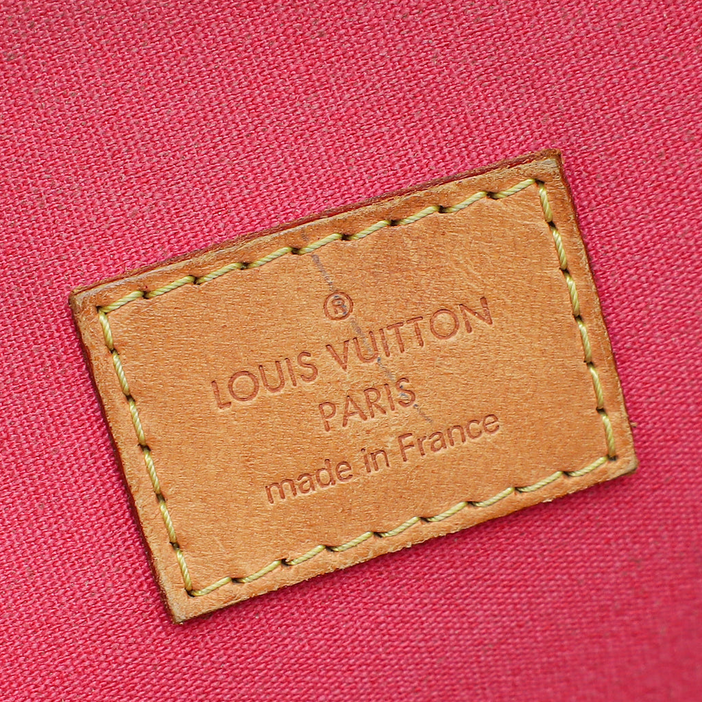 Louis Vuitton Rouge Grenadine Monogram Vernis Alma GM Bag