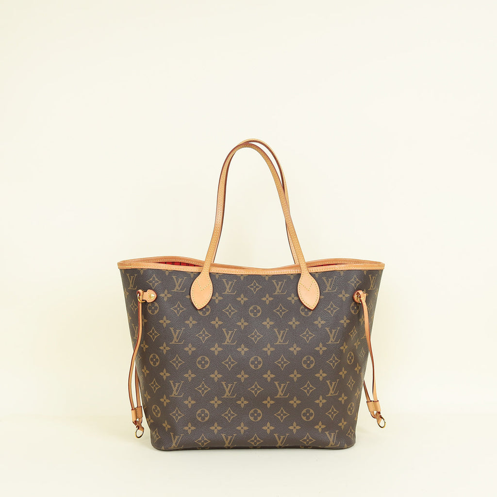 Louis Vuitton Monogram Neverfull MM Bag W/ Pouch
