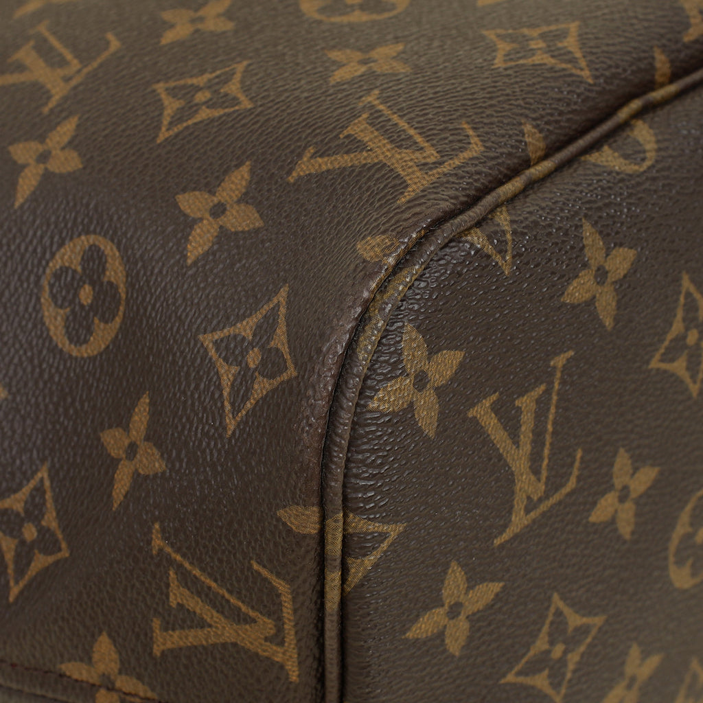 Louis Vuitton Monogram Neverfull MM Bag W/ Pouch