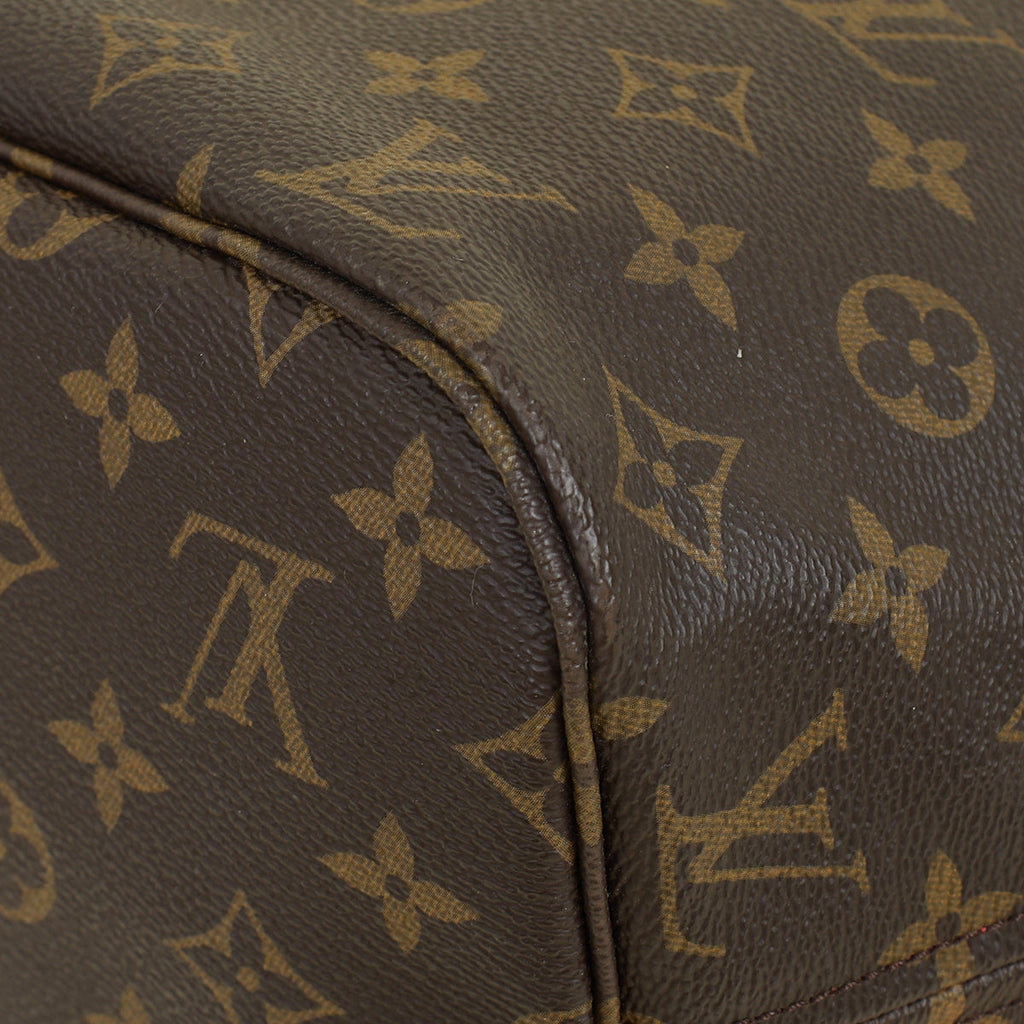 Louis Vuitton Monogram Neverfull MM Bag W/ Pouch