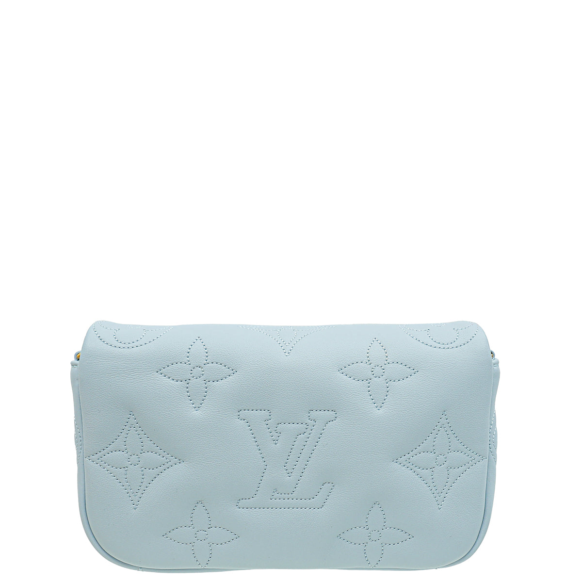 Louis Vuitton Blue Glacier Bubblegram Wallet On Strap