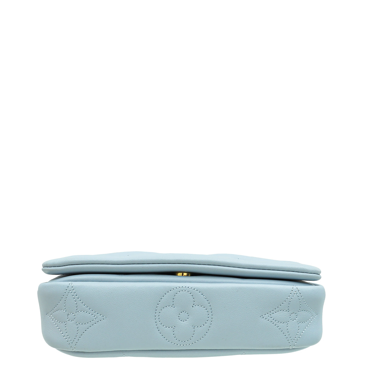 Louis Vuitton Blue Glacier Bubblegram Wallet On Strap
