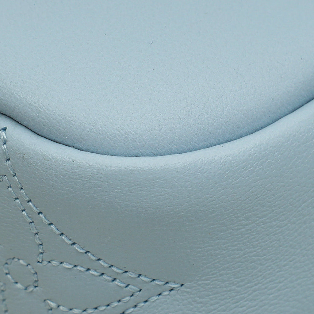 Louis Vuitton Blue Glacier Bubblegram Wallet On Strap