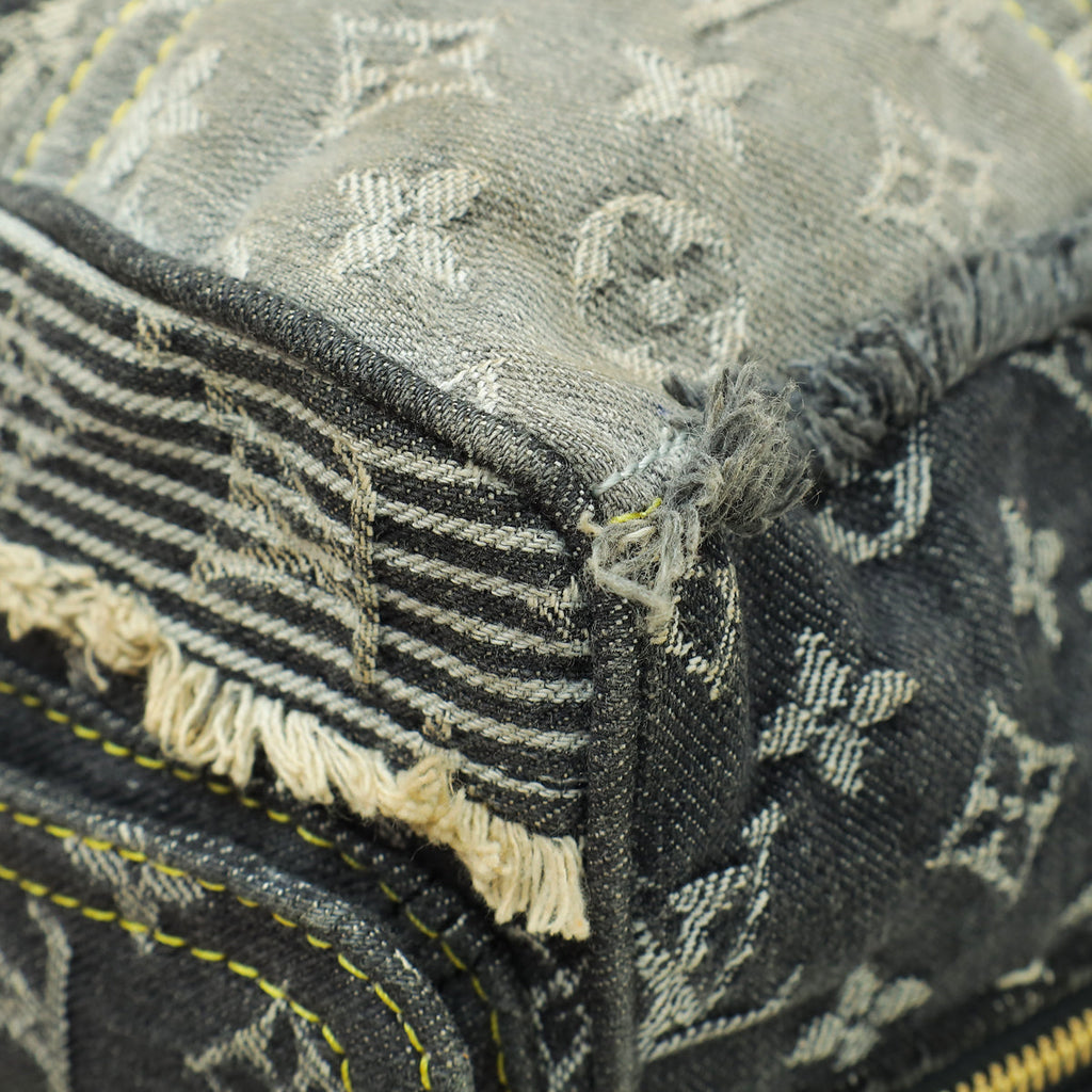 Louis Vuitton Bicolor Ltd. Ed. Monogram Denim Patchwork Speedy Bag (W/ M.A initials)