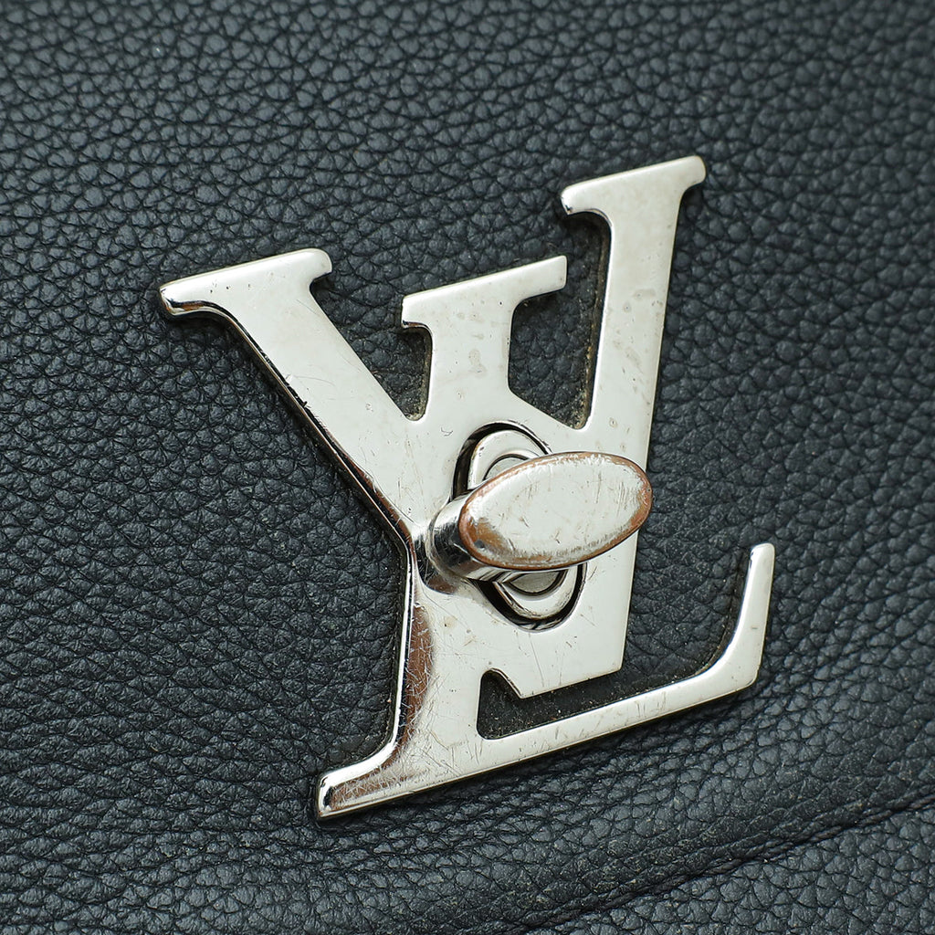 Louis Vuitton Black Lockme II Top Handle Flap Bag