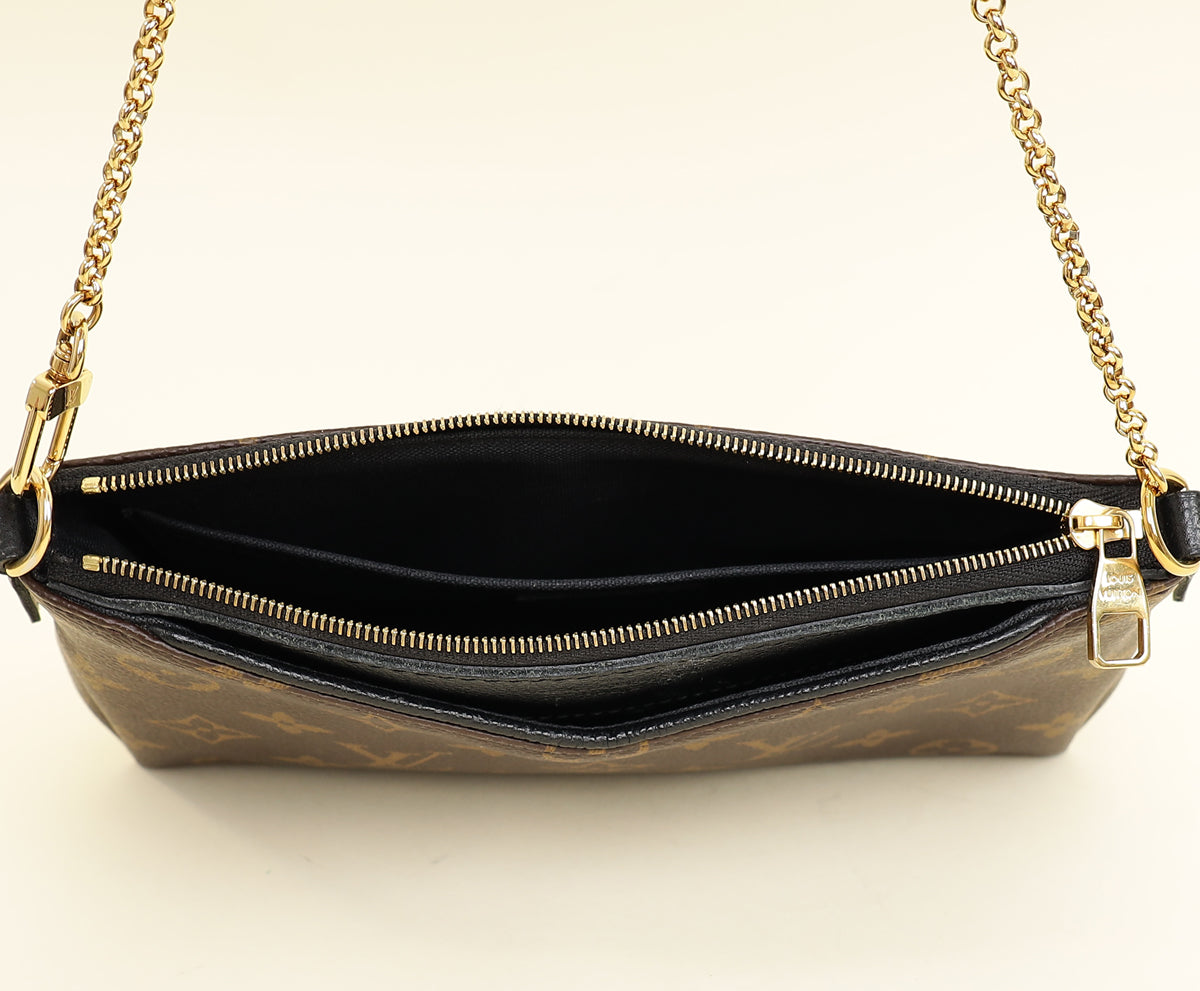 Louis Vuitton Bicolor Monogram Pallas Clutch Bag