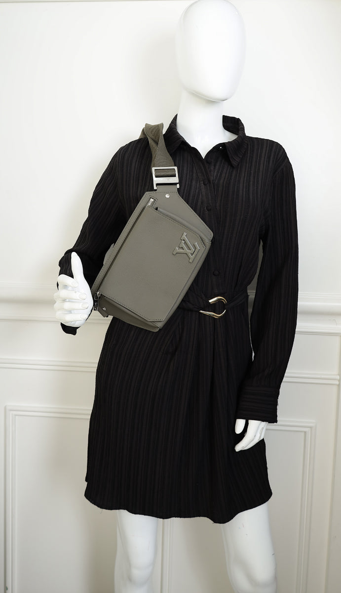 Louis Vuitton Khaki Aerogram Takeoff Sling Bag