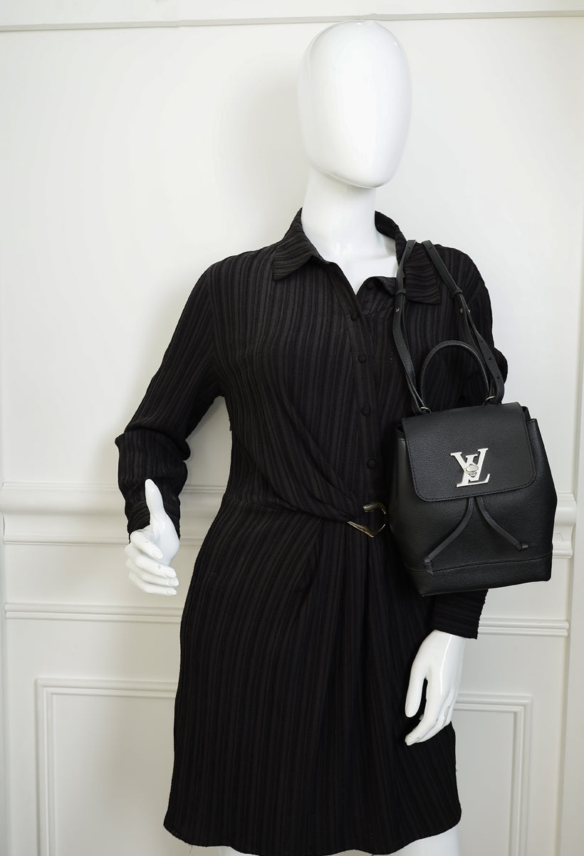 Louis Vuitton Black LockMe Backpack Bag
