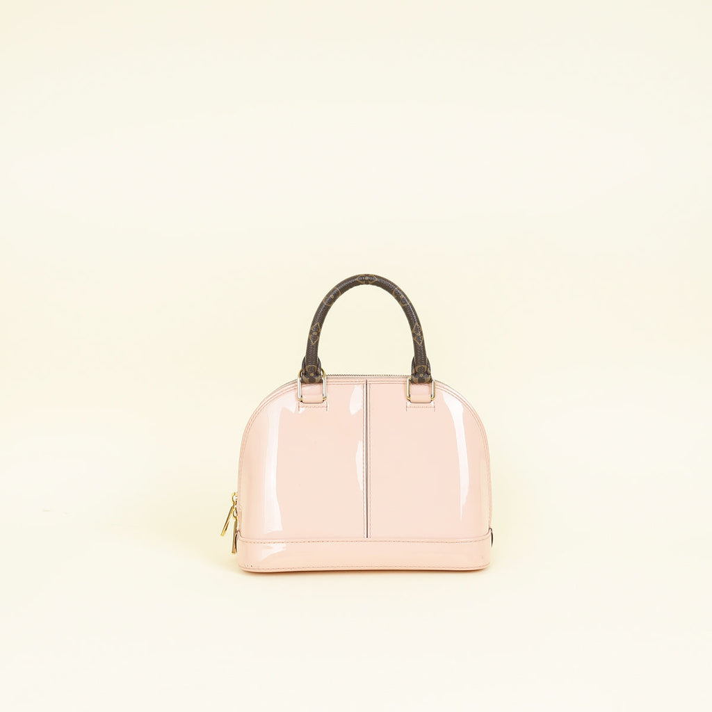 Louis Vuitton Monogram Rose Ballerine Vernis Lisse Alma BB Bag