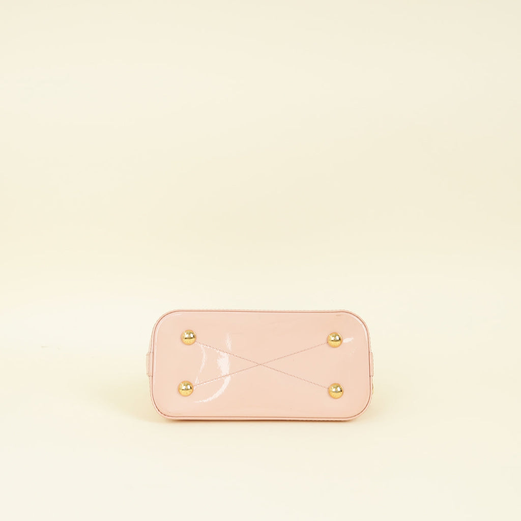 Louis Vuitton Monogram Rose Ballerine Vernis Lisse Alma BB Bag
