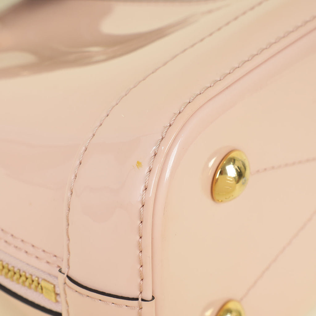 Louis Vuitton Monogram Rose Ballerine Vernis Lisse Alma BB Bag
