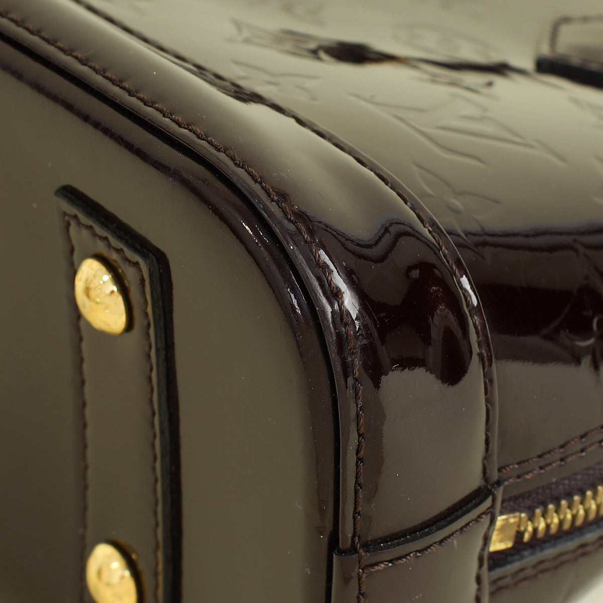 Louis Vuitton Amarante Monogram Vernis Alma BB Bag