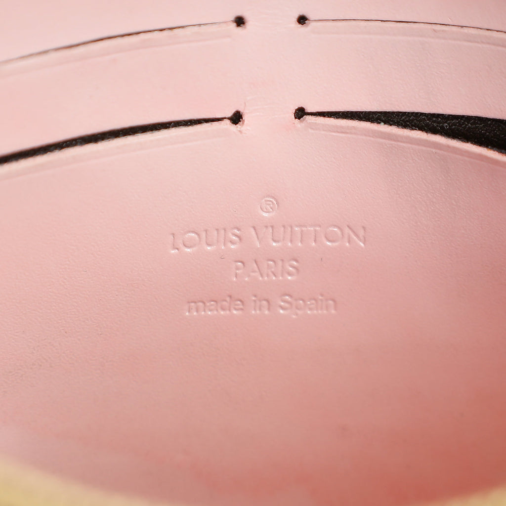 Louis Vuitton Pink Monogram Cherry Wood Chain Wallet