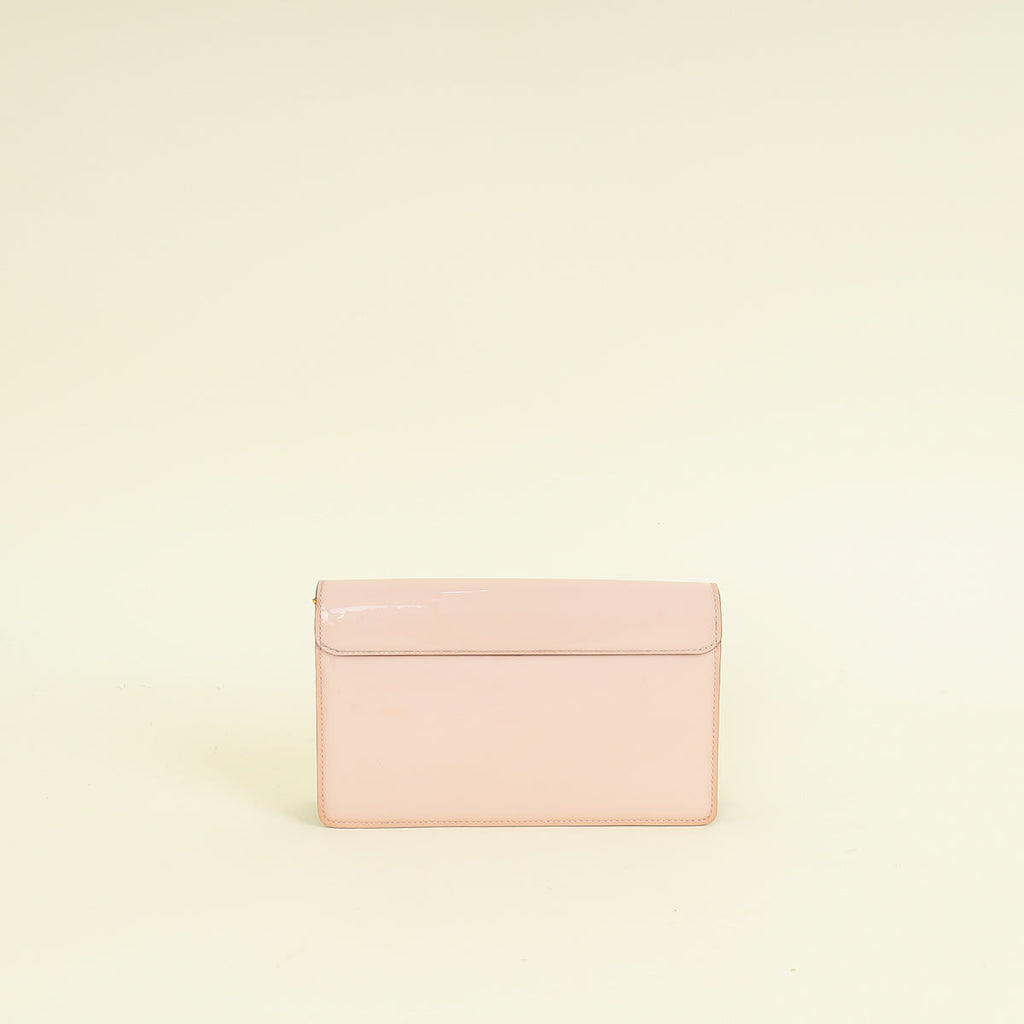 Louis Vuitton Pink Monogram Cherry Wood Chain Wallet