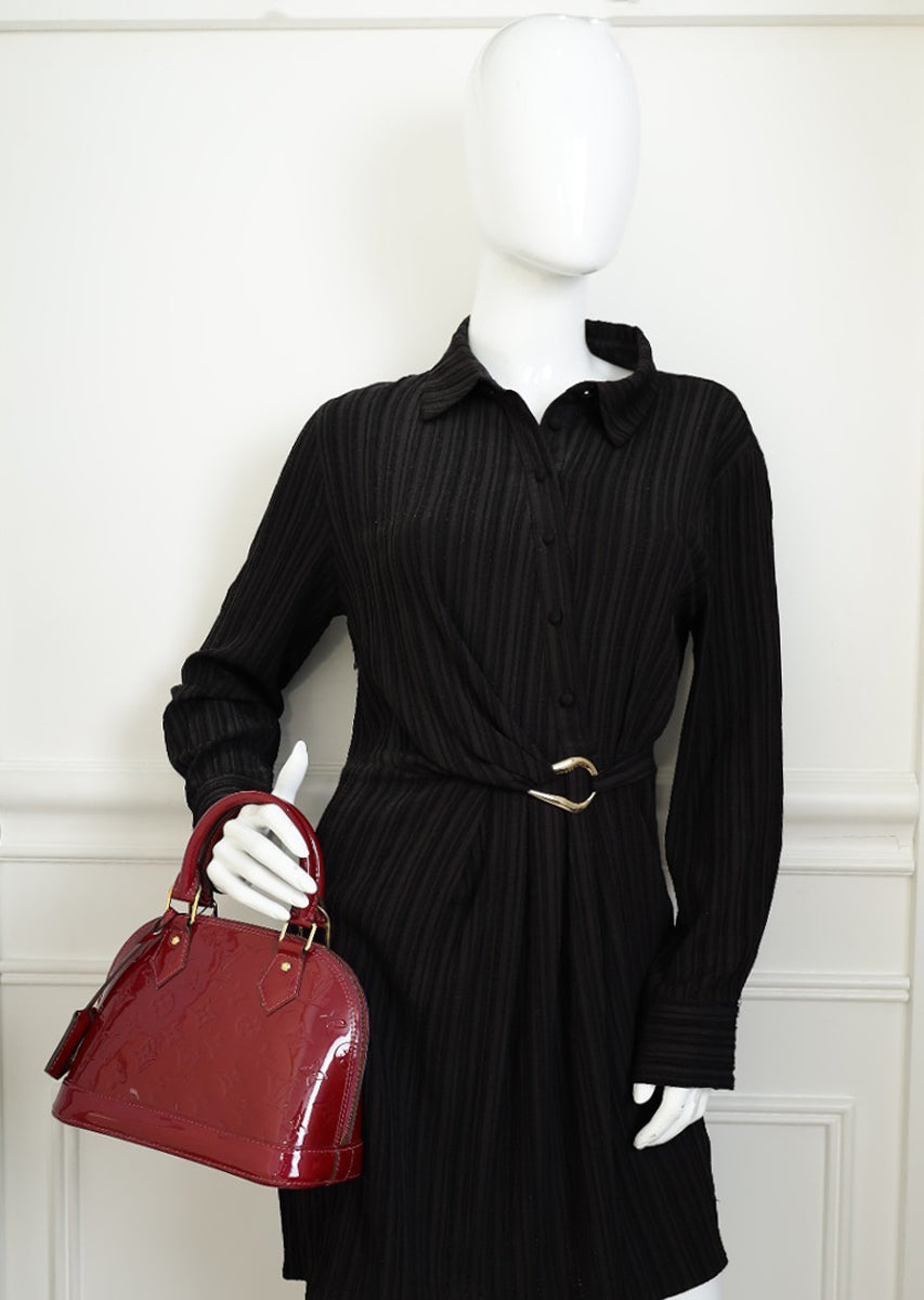 Louis Vuitton Rouge Fauviste Monogram Vernis Alma BB Bag