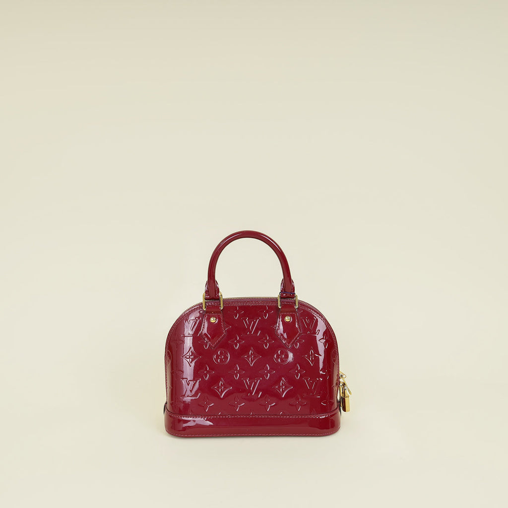 Louis Vuitton Rouge Fauviste Monogram Vernis Alma BB Bag