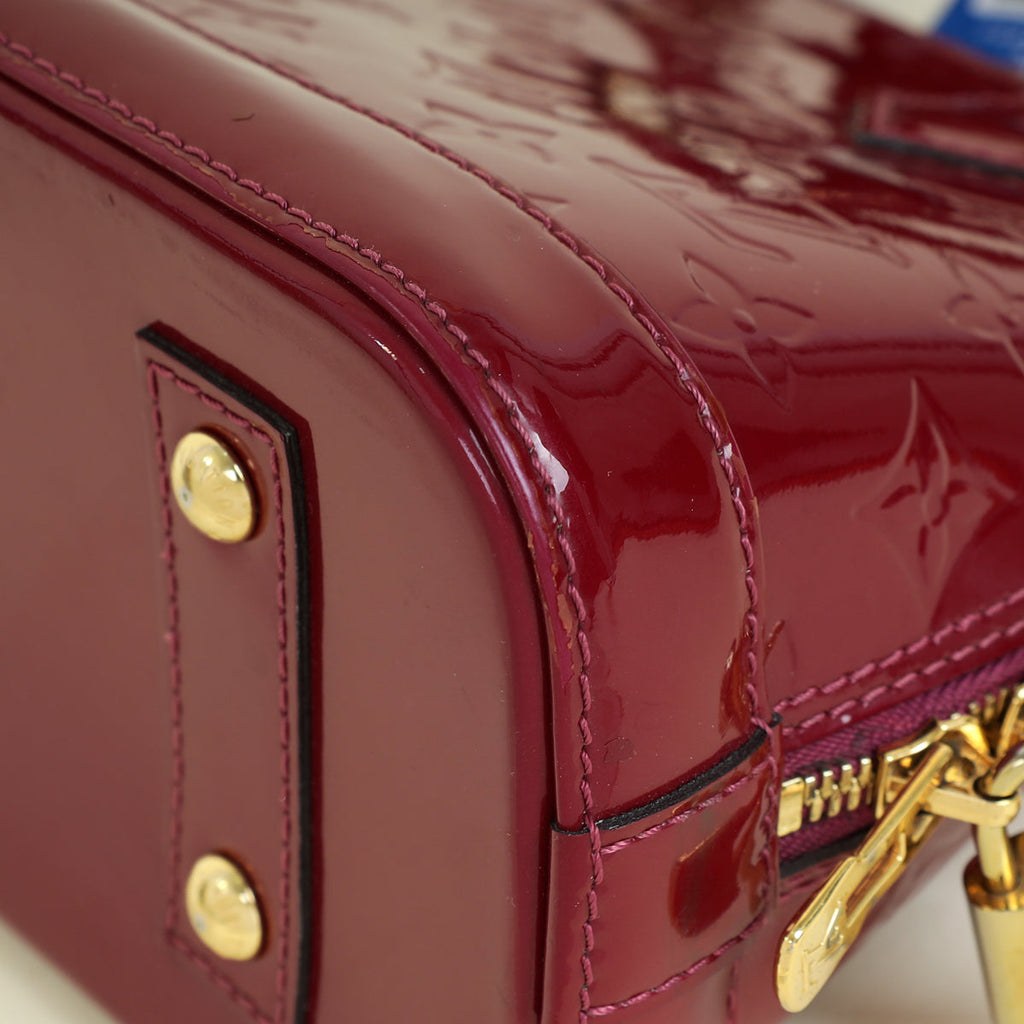 Louis Vuitton Rouge Fauviste Monogram Vernis Alma BB Bag