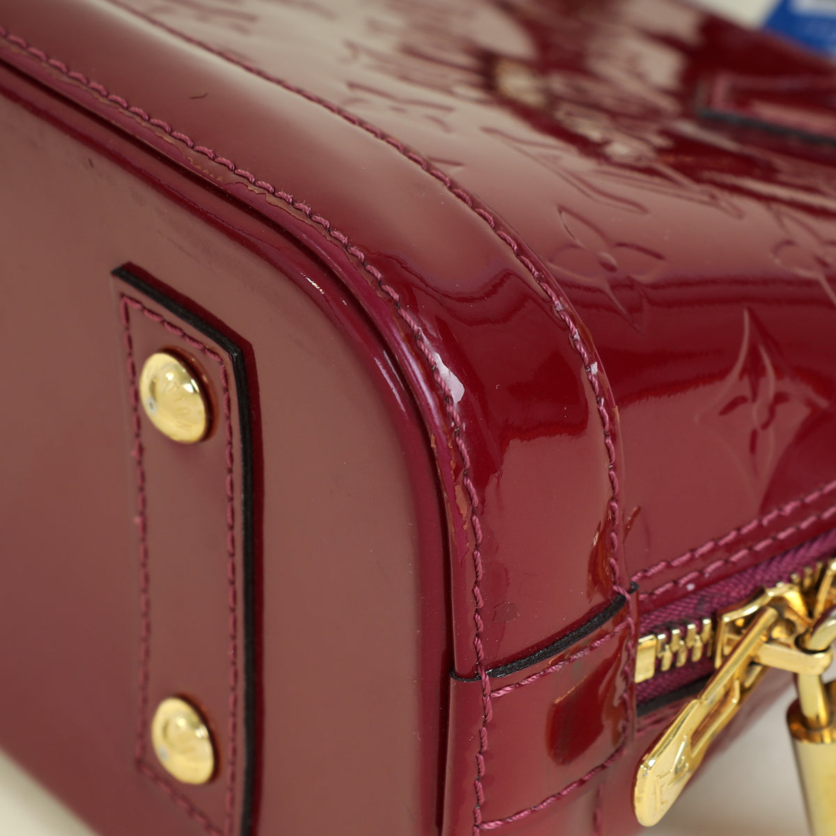 Louis Vuitton Rouge Fauviste Monogram Vernis Alma BB Bag