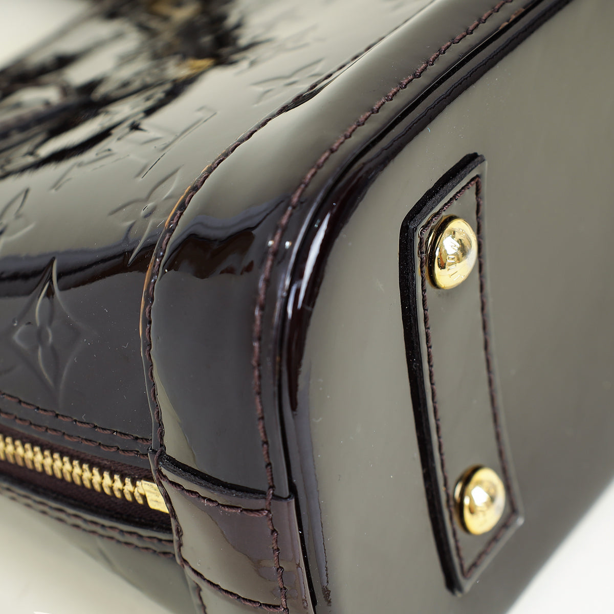 Louis Vuitton Amarante Monogram Vernis Alma BB Bag