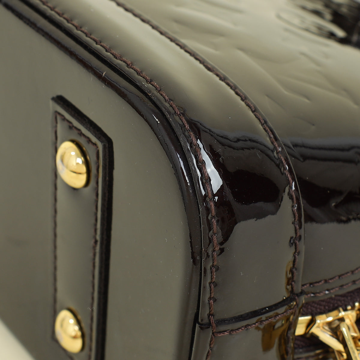 Louis Vuitton Amarante Monogram Vernis Alma BB Bag