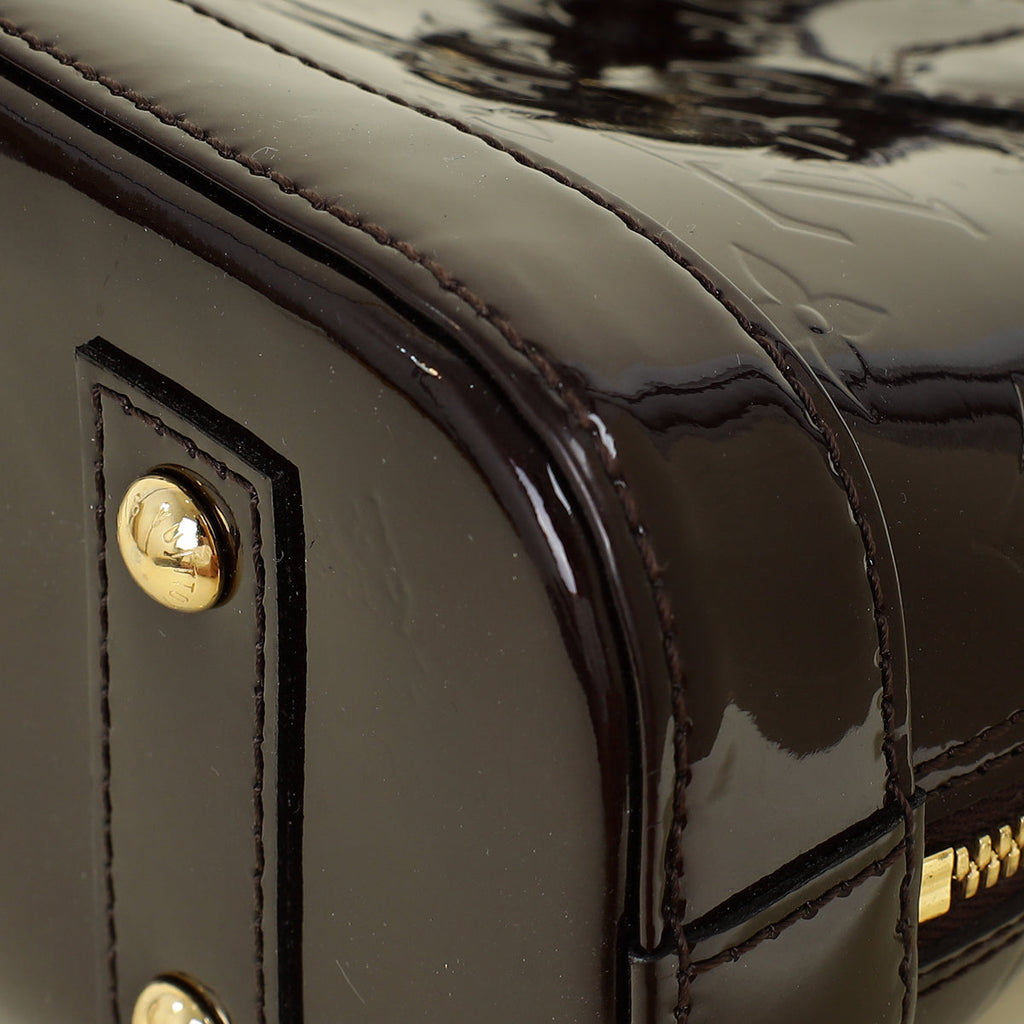 Louis Vuitton Amarante Monogram Vernis Alma BB Bag