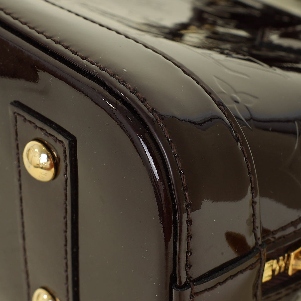 Louis Vuitton Amarante Monogram Vernis Alma BB Bag