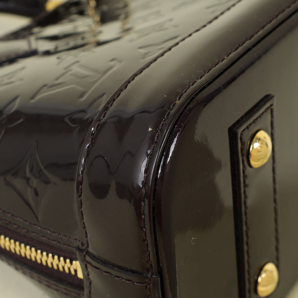 Louis Vuitton Amarante Monogram Vernis Alma BB Bag
