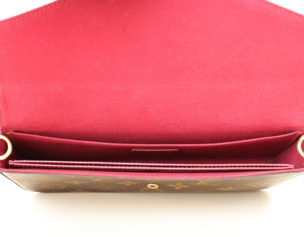 Louis Vuitton Monogram Fuchsia Felicie Pochette Bag