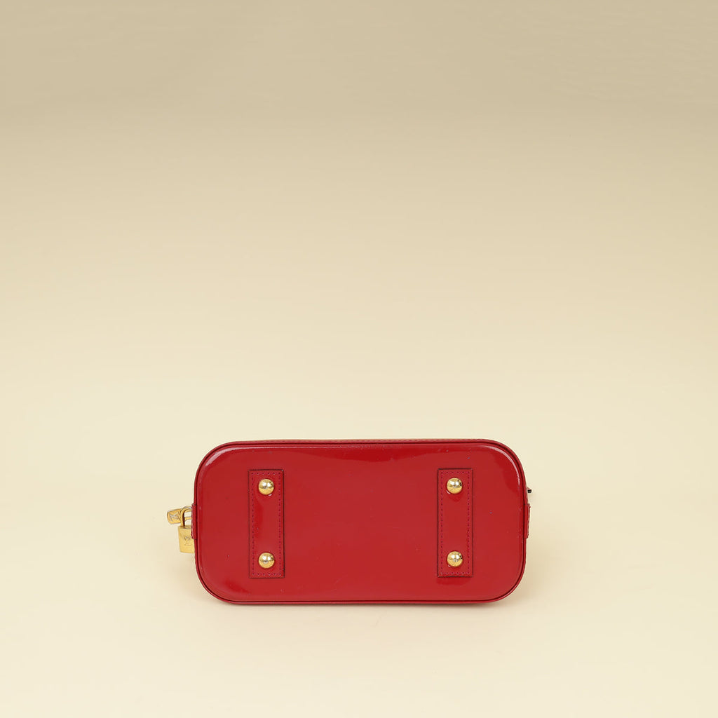 Louis Vuitton Framboise Monogram Vernis Alma BB Bag