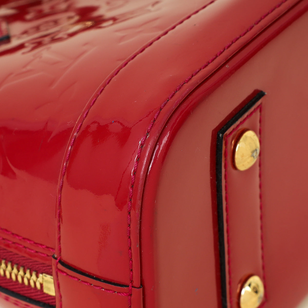 Louis Vuitton Framboise Monogram Vernis Alma BB Bag