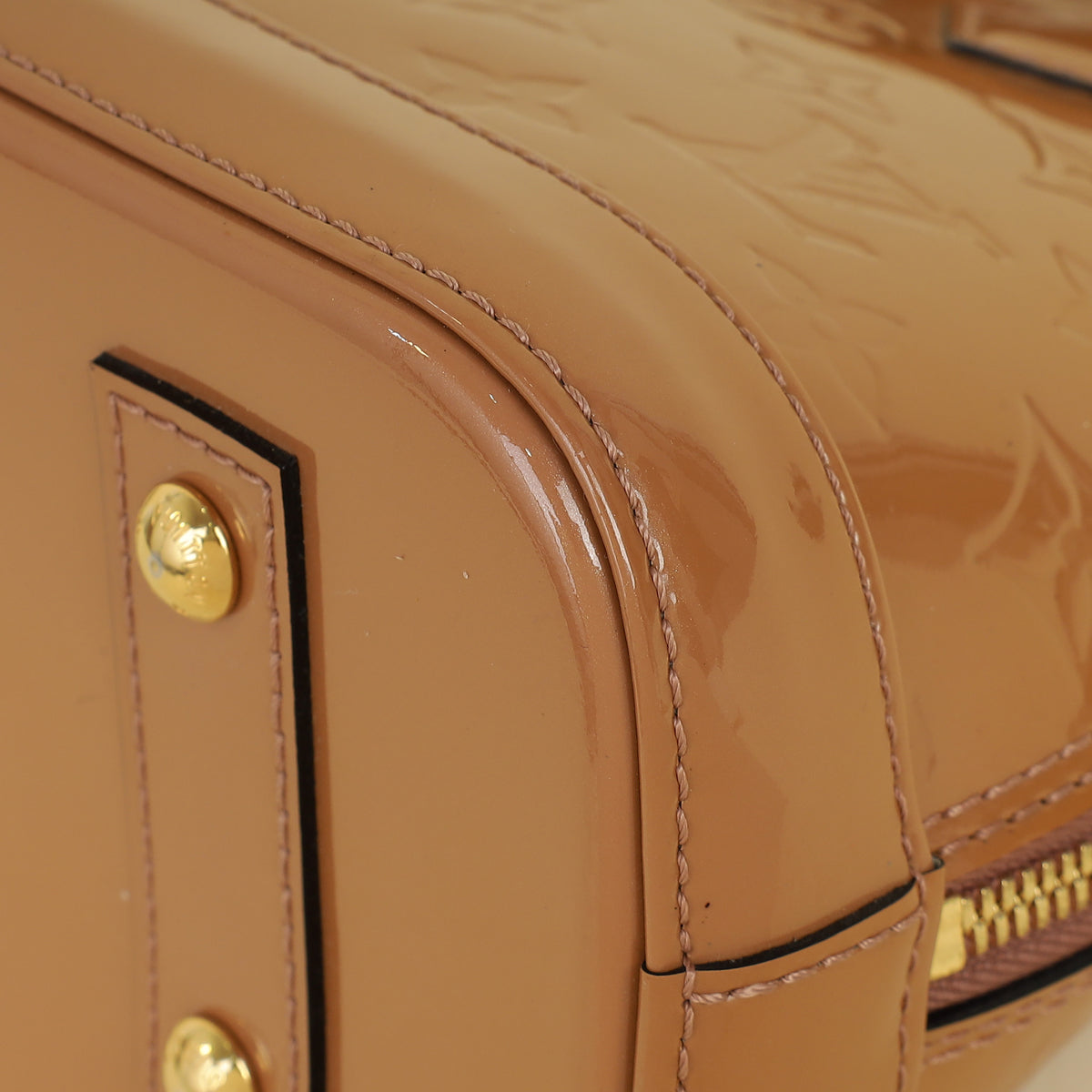 Louis Vuitton Noisette Monogram Vernis Alma BB Bag