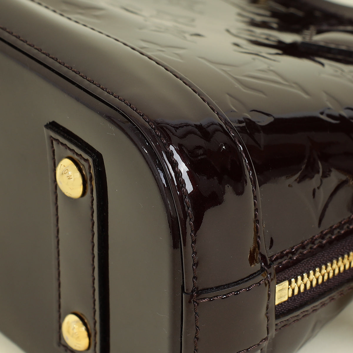 Louis Vuitton Amarante Monogram Vernis Alma BB Bag
