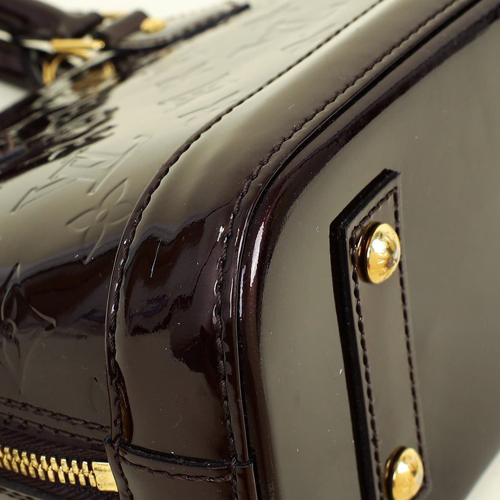 Louis Vuitton Amarante Monogram Vernis Alma BB Bag