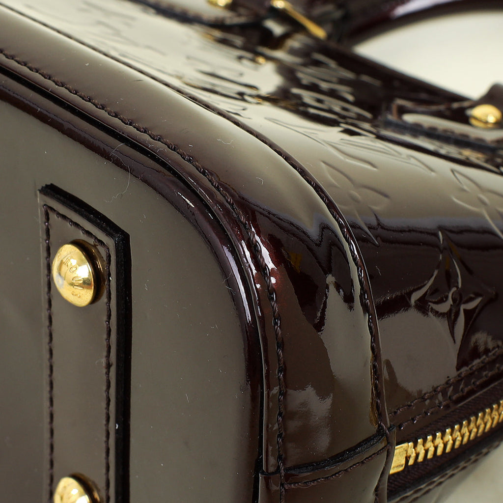 Louis Vuitton Amarante Monogram Vernis Alma BB Bag