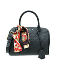 Louis Vuitton Black Monogram Empreinte Speedy 25 Bandouliere Bag W/ Twilly