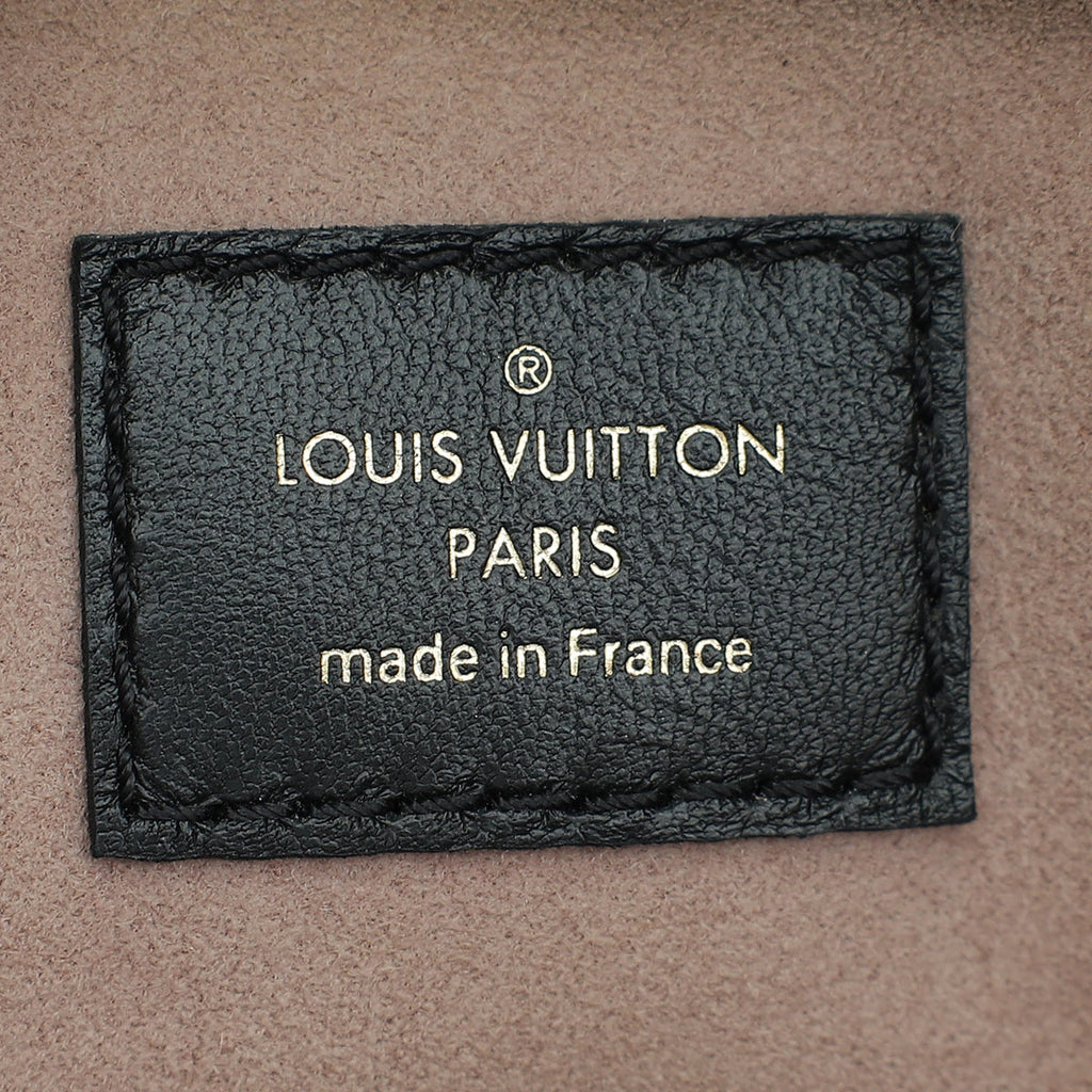 Louis Vuitton Black Monogram Embossed Coussin PM Bag