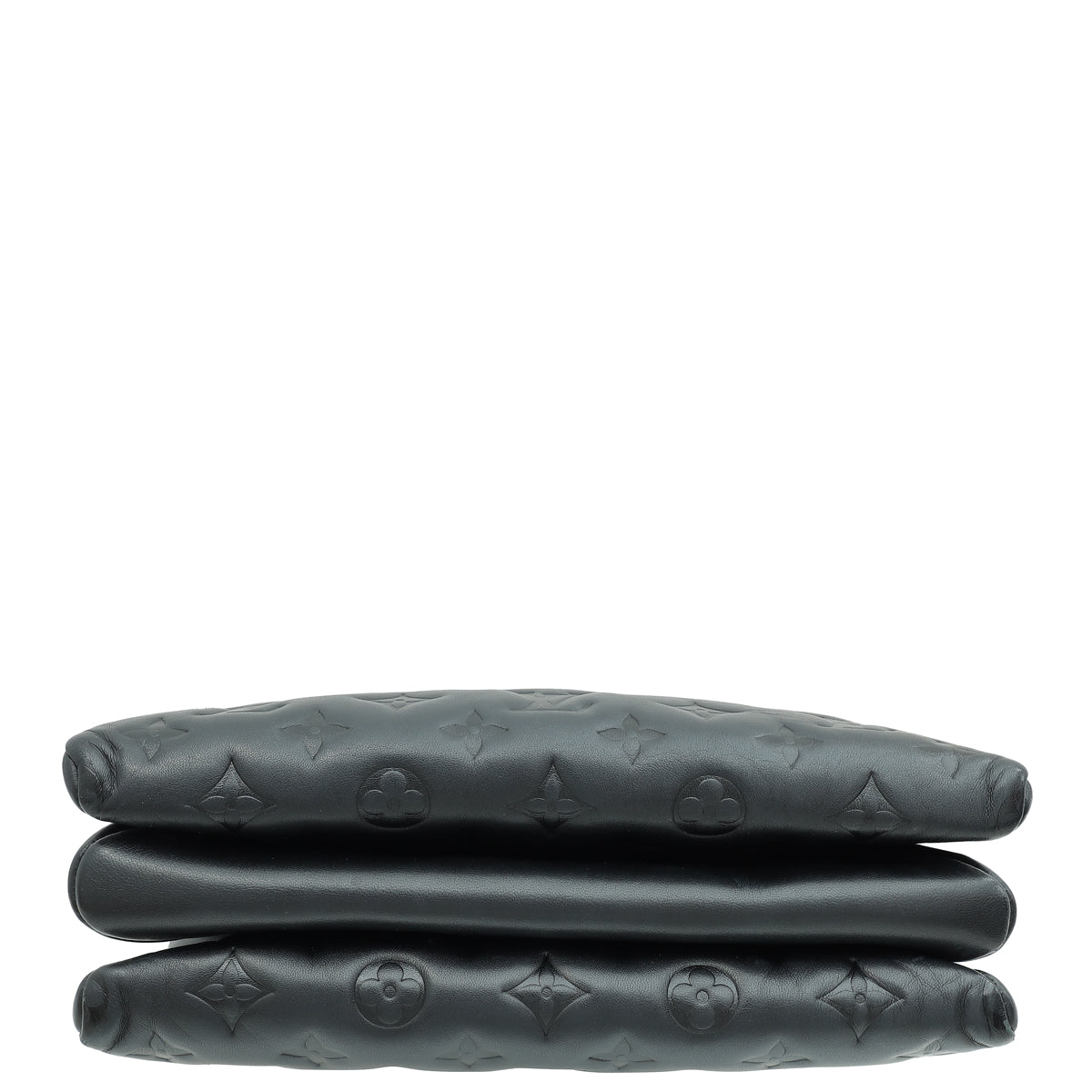 Louis Vuitton Black Monogram Embossed Coussin PM Bag