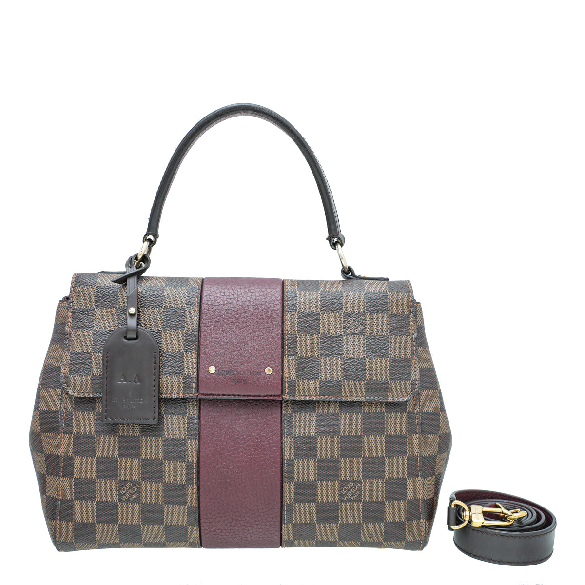 Louis Vuitton Ebene Bordeaux Bond Street Bag w/AA Initial