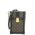 Louis Vuitton Monogram Black Vertical Trunk Pochette