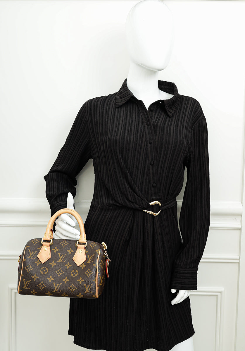 Louis Vuitton Brown Monogram Speedy Bandoulière 20 Bag