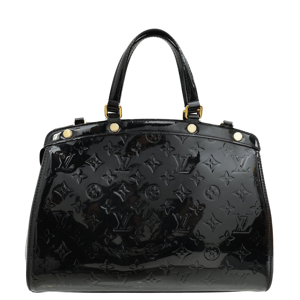 Louis Vuitton Black Monogram Vernis Brea NM MM Bag