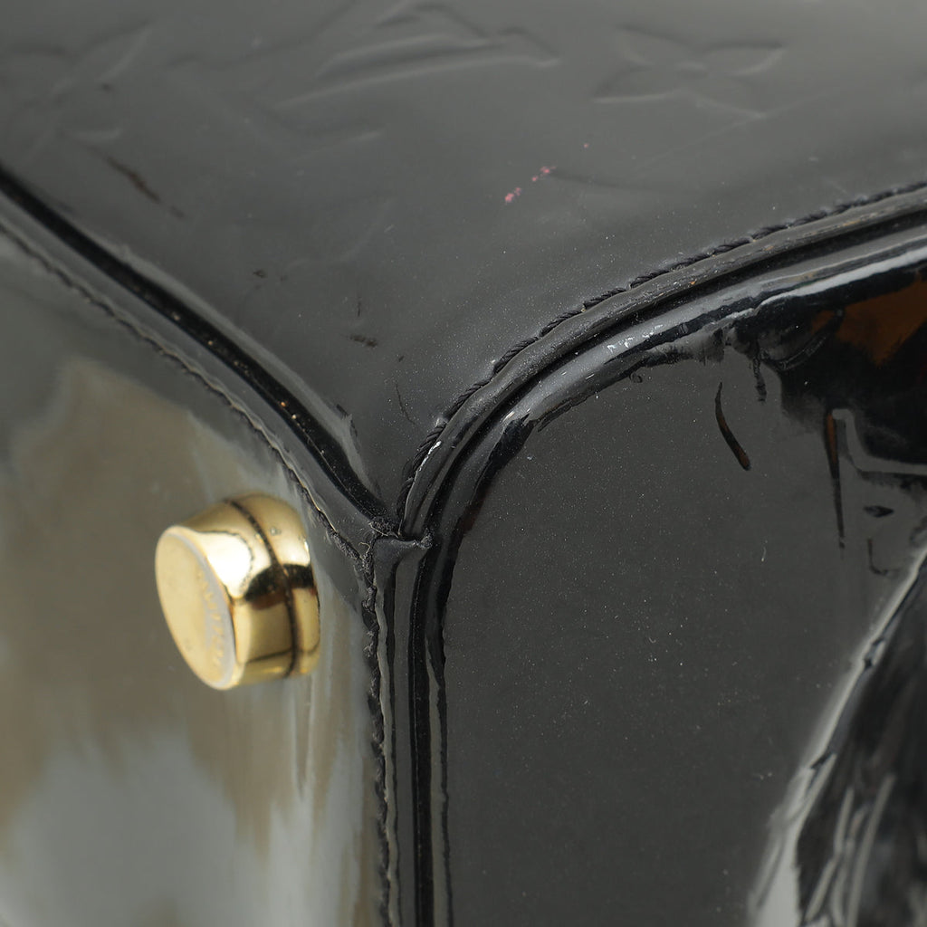 Louis Vuitton Black Monogram Vernis Brea NM MM Bag