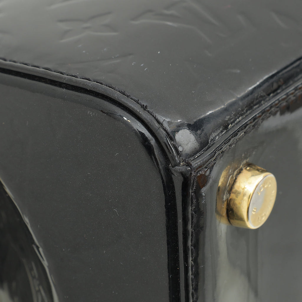 Louis Vuitton Black Monogram Vernis Brea NM MM Bag