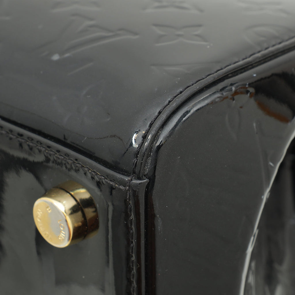 Louis Vuitton Black Monogram Vernis Brea NM MM Bag